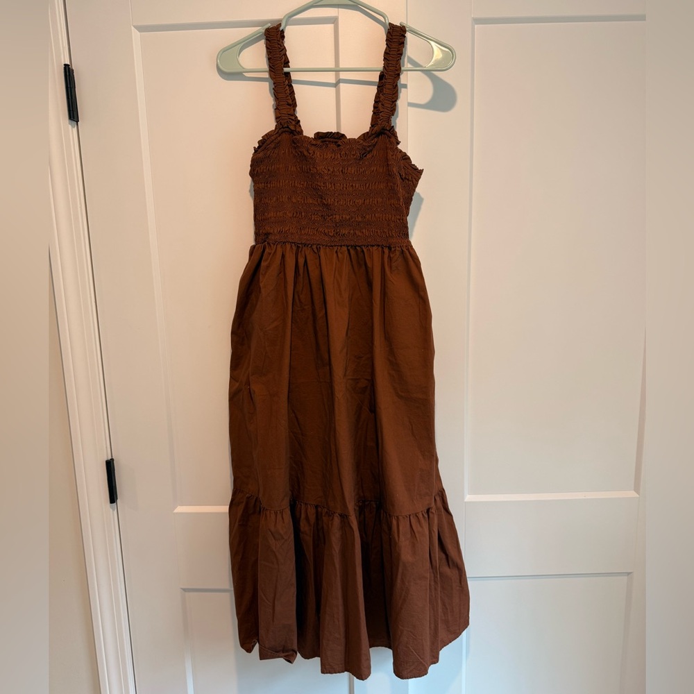GAP Brown Smocked Dress